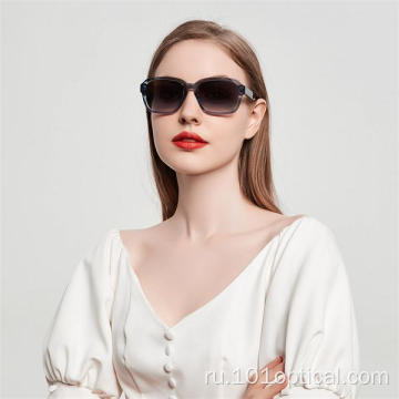 Прямоугольные женские солнцезащитные очки из ацетата Design